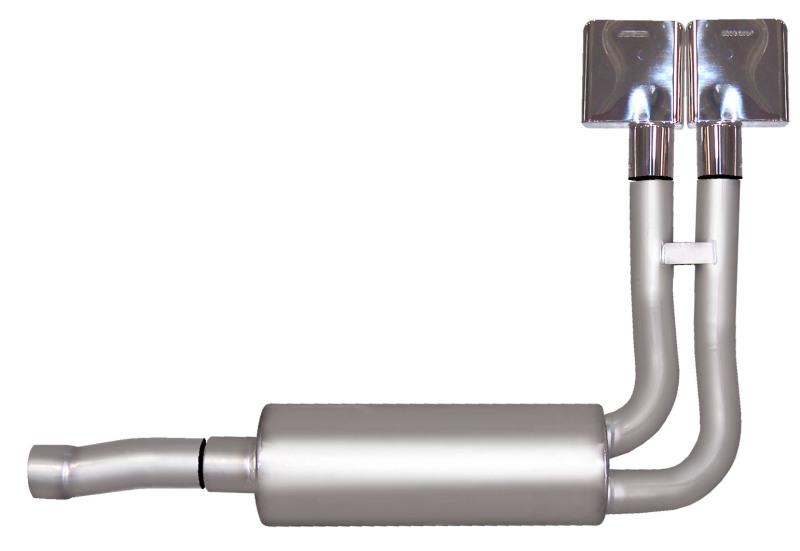 Gibson 88-93 Chevrolet C1500 Cheyenne 5.7L 2.5in Cat-Back Super Truck Exhaust - Stainless 65510 Main Image