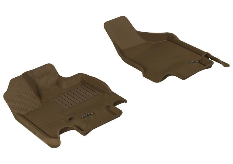 3D MAXpider 2008-2019 Dodge Grand Caravan Kagu 1st Row Floormat - Tan L1DG01611502 Main Image