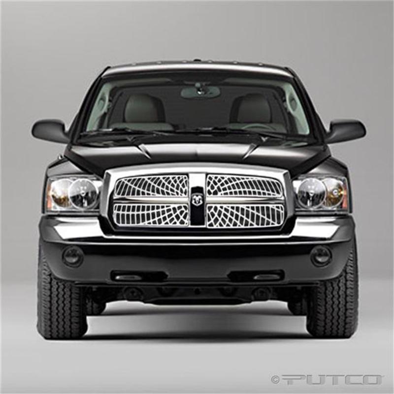 Putco 05-07 Dodge Dakota Liquid Spider Web Grilles 303136 Main Image