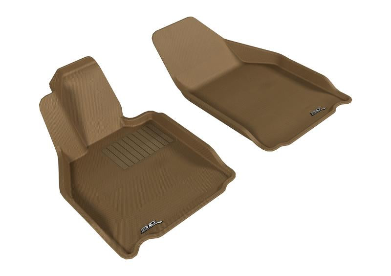 3D MAXpider 2005-2012 Porsche 911 997 Kagu 1st Row Floormat - Tan L1PO01111502 Main Image