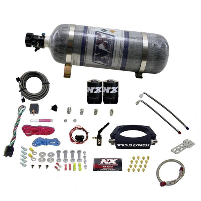 Nitrous Express 2014+ GM 6.2L Truck Nitrous Plate Kit (35-300HP) w/Composite Bottle 20937-12 Main Image