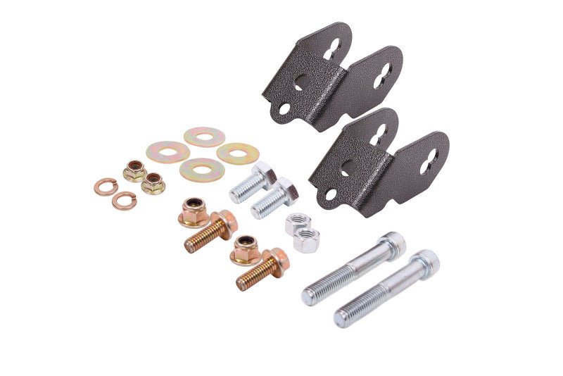 BMR Suspension 15-18 Ford Mustang S550 Rear Camber Adjustment Lockout Kit - Black Hammertone WAK761H