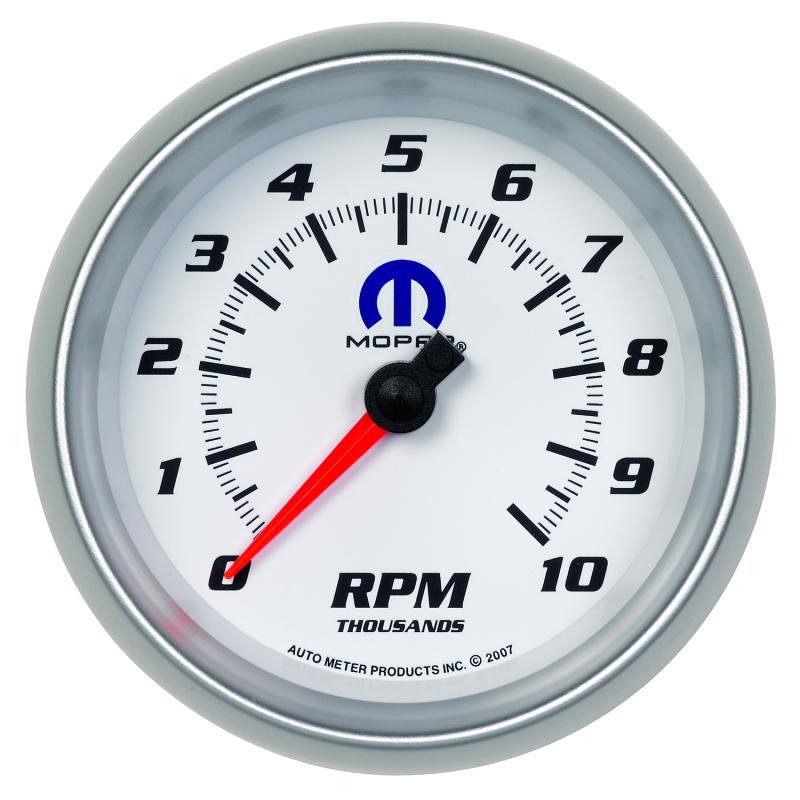 Autometer Mopar 3-3/8in (85.7mm) Tachometer 10,000 RPM 880038 Main Image