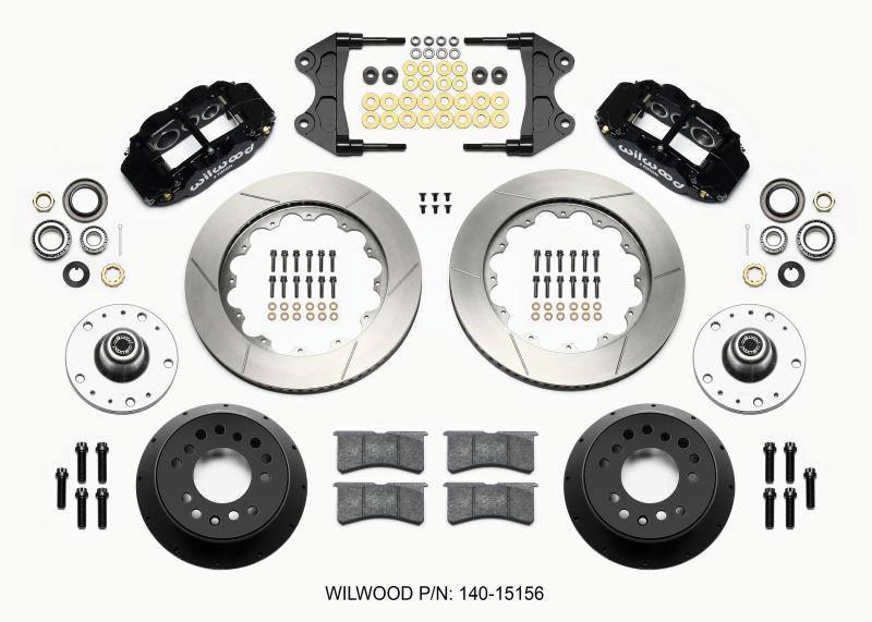 Wilwood Narrow Superlite 6R Front Hub Kit 14.00in WWE ProSpindle (5x4.75in 5x5.00in Hub) 140-15156 Main Image