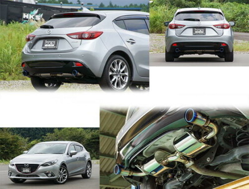 HKS 15+ Mazda 3 2.0L (Hatchback) Legamax Premium Exhaust System 32018-CZ001