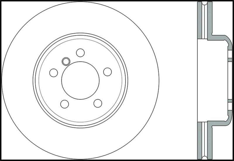 StopTech Sport 14-15 BMW 435i Front Left Slotted Brake Rotor 126.34144SL Main Image