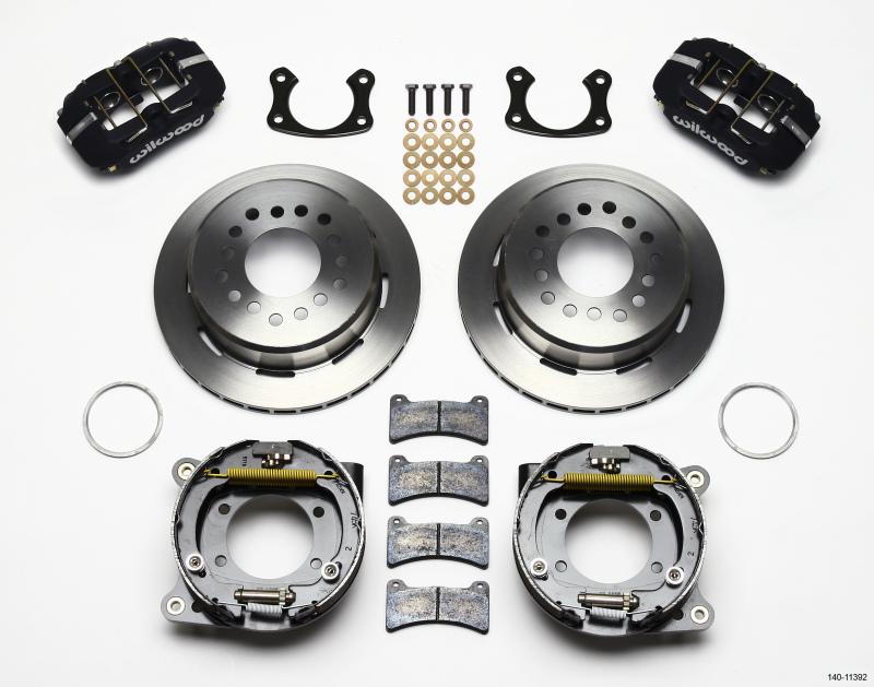 Wilwood Dynapro Low-Profile 11.00in P-Brake Kit New Big Ford 2.50in Off Staggerd Mount 140-11392 Main Image