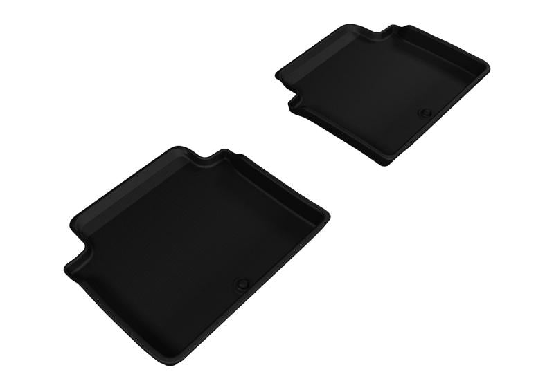 3D MAXpider 2015-2020 Genesis/Hyundai G80/Genesis Sedan Kagu 2nd Row Floormats - Black L1HY05021509 Main Image