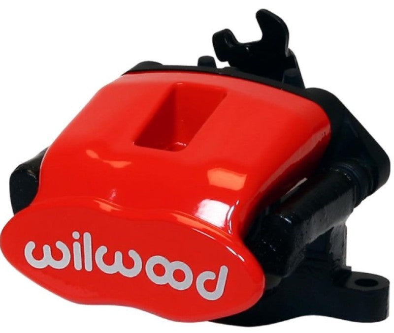 Wilwood Caliper-Combination Parking Brake-Pos 6-R/H-Red 41mm piston .81in Disc 120-10113-6-RD