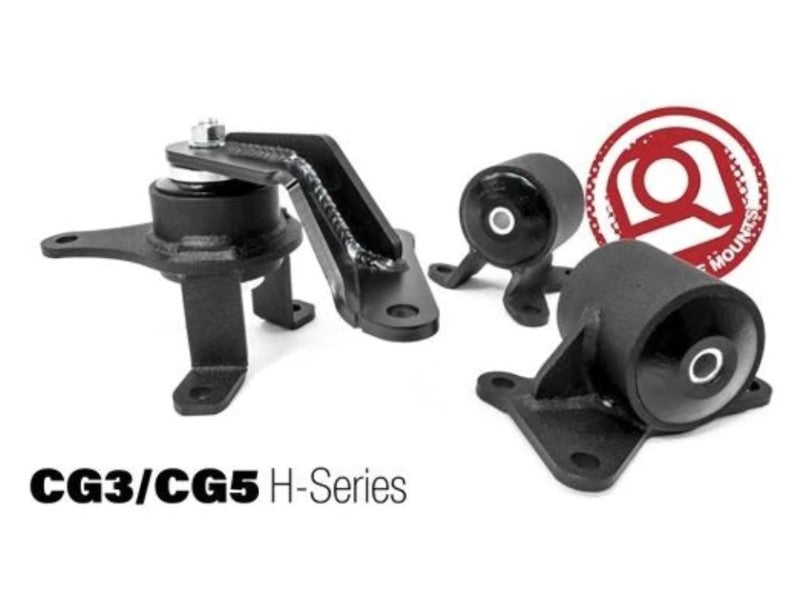 Innovative 98-02 Accord H-Series Black Steel Mounts 75A Bushings 20252-75A