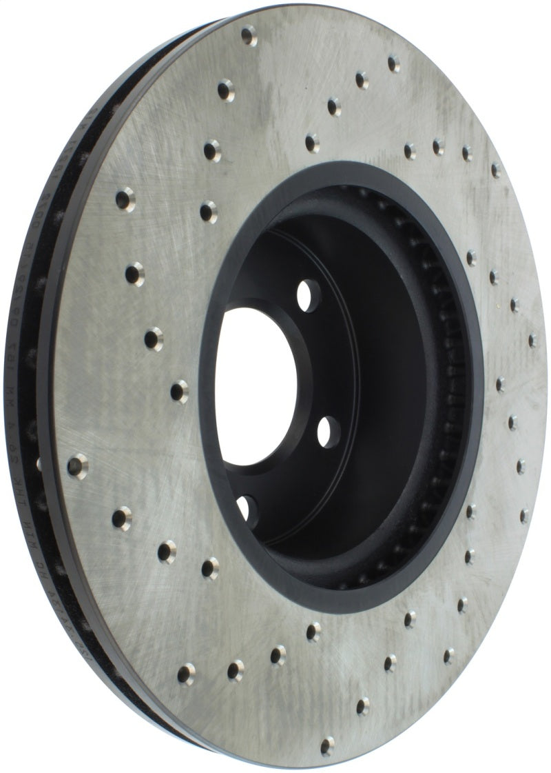 StopTech Sport Cryo Cross Drilled Brake Rotor; Rear Right