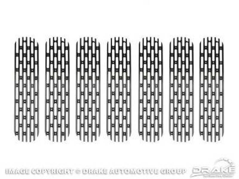 DV8 Offroad 2007-2018 Jeep JK Black Grille Inserts D-JP-190008-BLACK Main Image