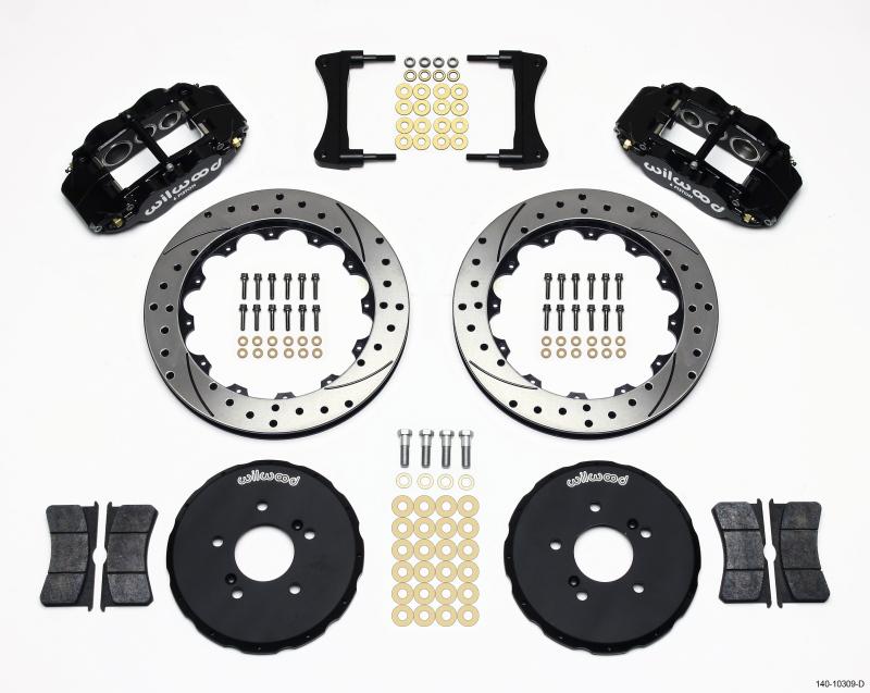 Wilwood Narrow Superlite 6R Front Hat Kit 12.88in Drilled Honda S2000 140-10309-D Main Image