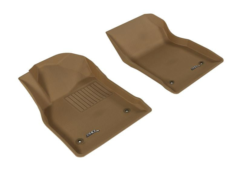 3D MAXpider 2011-2015 Chevrolet Cruze/Cruze Limited Kagu 1st Row Floormat - Tan L1CH04411502 Main Image