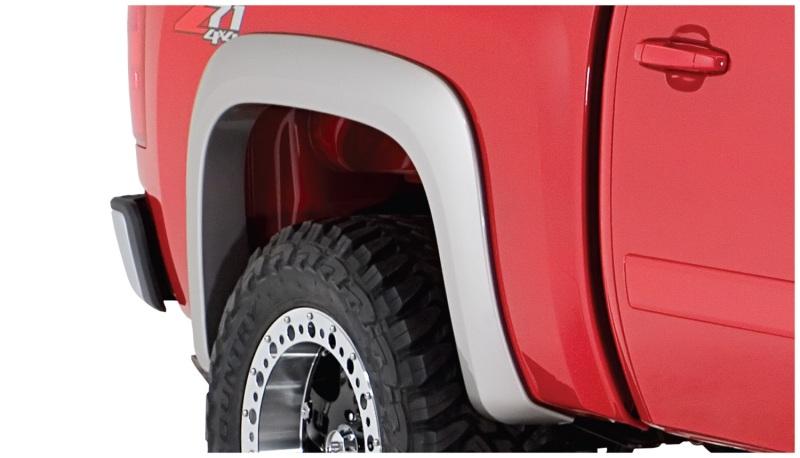 Bushwacker 07-13 Chevy Silverado 1500 Fleetside Extend-A-Fender Style Flares 2pc 69.3in Bed - Black 40066-02 Main Image