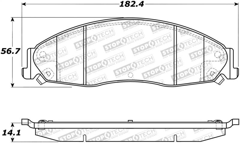 StopTech Street Brake Pads 308.09210 Main Image