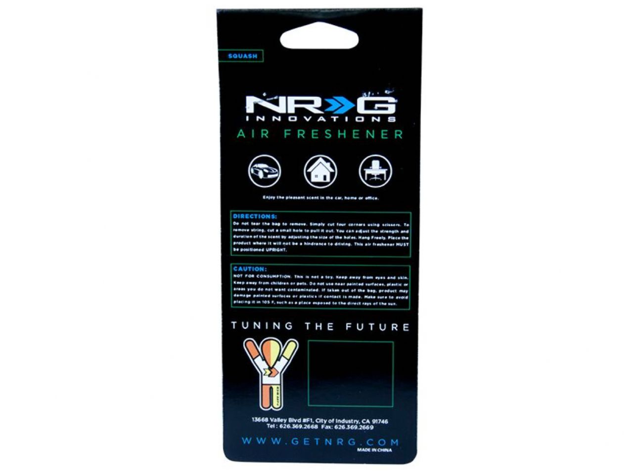 NRG  Innovations Air Freshener - JDM Elder Driver Logo w/ Squash Scent