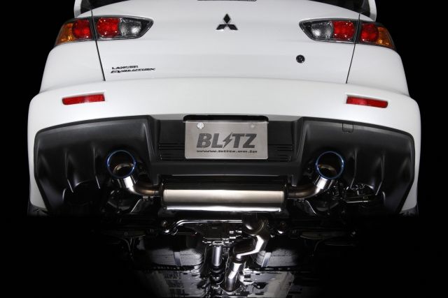 Blitz Exhaust System Nur-Spec VS Mitsubishi Lancer Evo X CZ4A