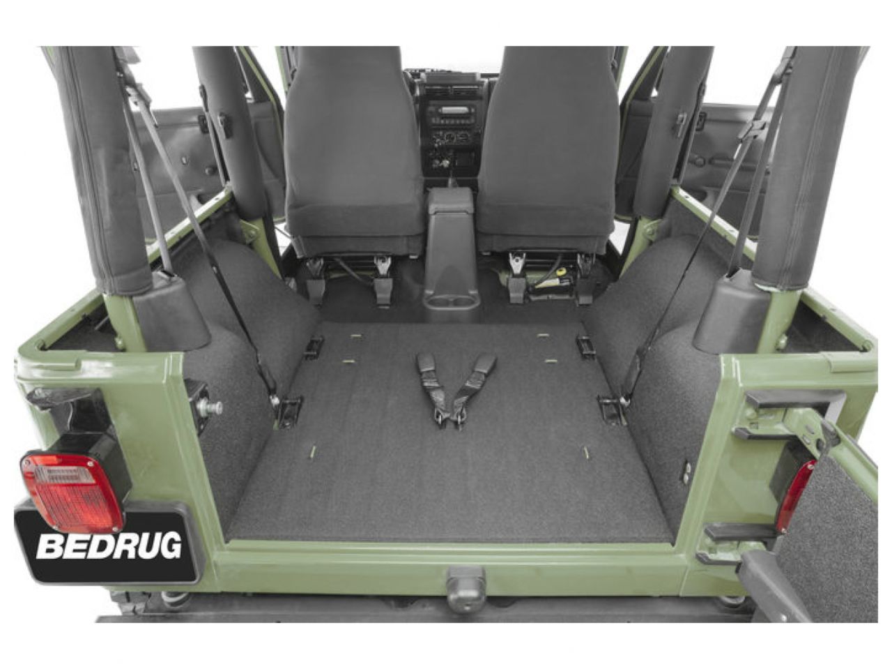 Bedrug 97-06 Jeep TJ 97-06 Rear Floor Liner 4PC Cargo Kit