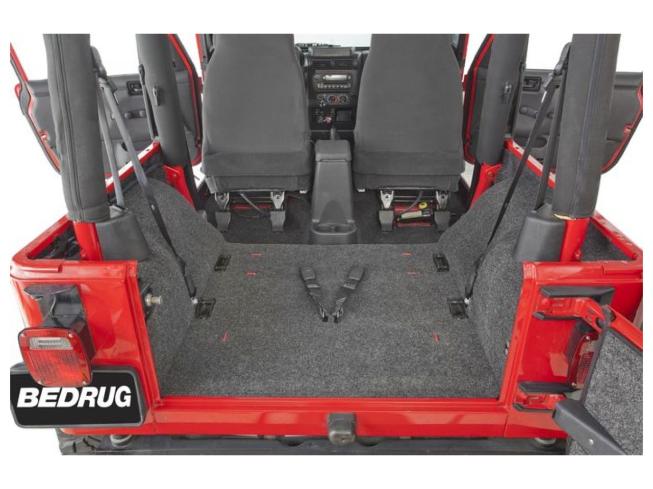 Bedrug Floor Liner 81-86 JEEP CJ-7 Rear Kit W/O Gussets 4PC Crago Kit