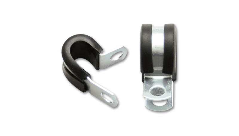 Vibrant Stainless Steel Cushion P-Clamp for 3/4 diameter hose or hard line