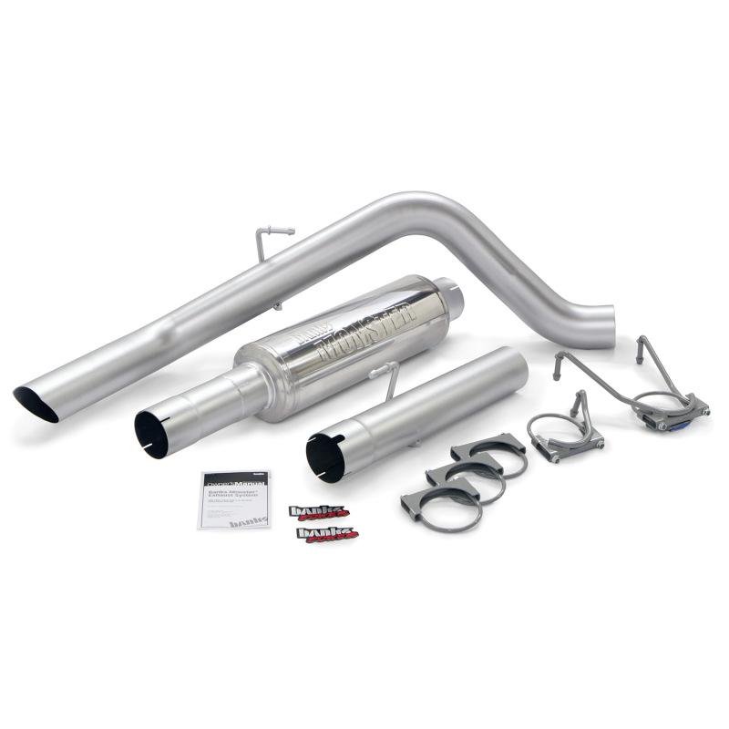 Banks Power 03-04 Dodge 5.9L w/4in Catted Outlet Monster Sport Exhaust System 48777 Main Image