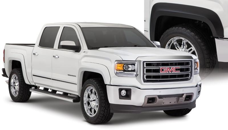 Bushwacker 14-15 GMC Sierra 1500 Extend-A-Fender Style Flares 4pc - Black 40961-02 Main Image