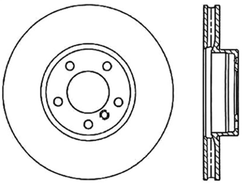 StopTech 04-10 Porsche Cayenne Front Left Slotted Cryo Rotor 126.33080CSL