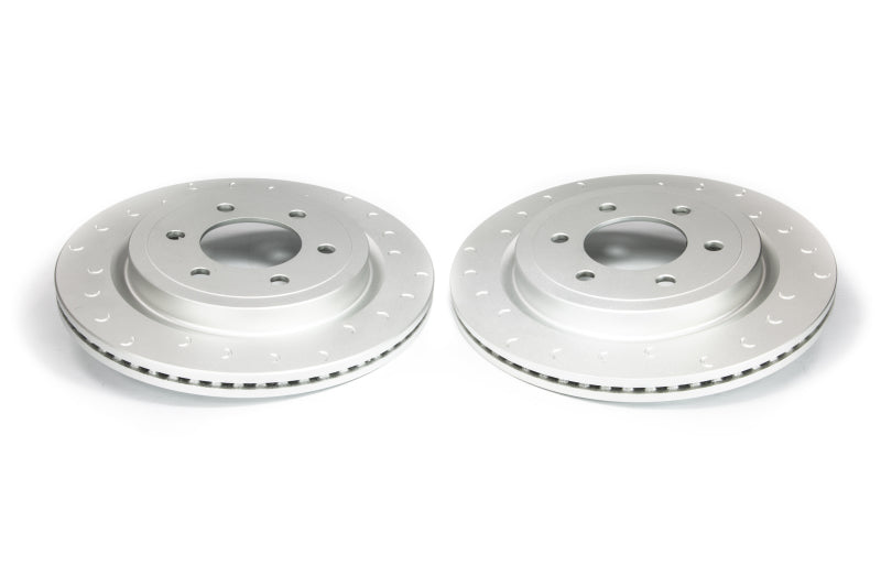 Alcon 2010+ Ford F-150 336x24mm Rear Slotted Rotor Kit w/ Electric Park Brake DKR3430X1218C