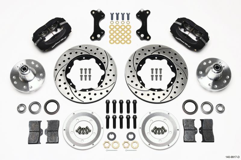 Wilwood Forged Dynalite Front Kit 11.00in Drilled WWE ProSpindle 140-9917-D Main Image