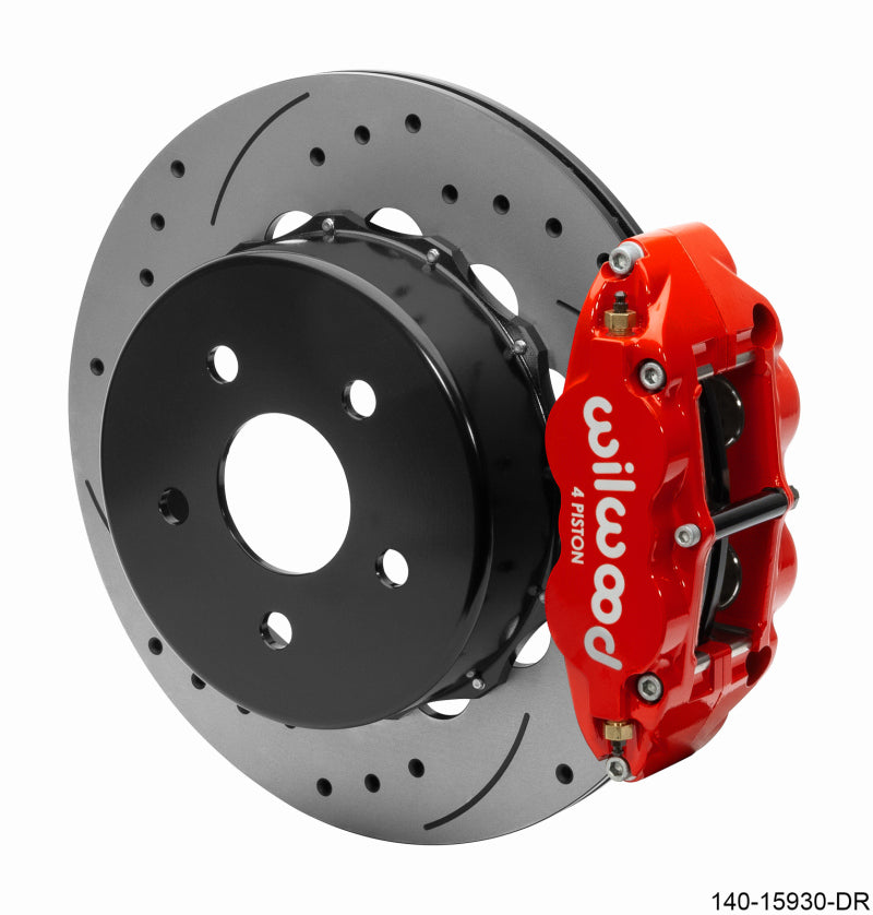 Wilwood Superlite 4R Rear Brake Kit 14.00 Red 2018-Up Jeep JL SRP w/Lines 140-15930-DR