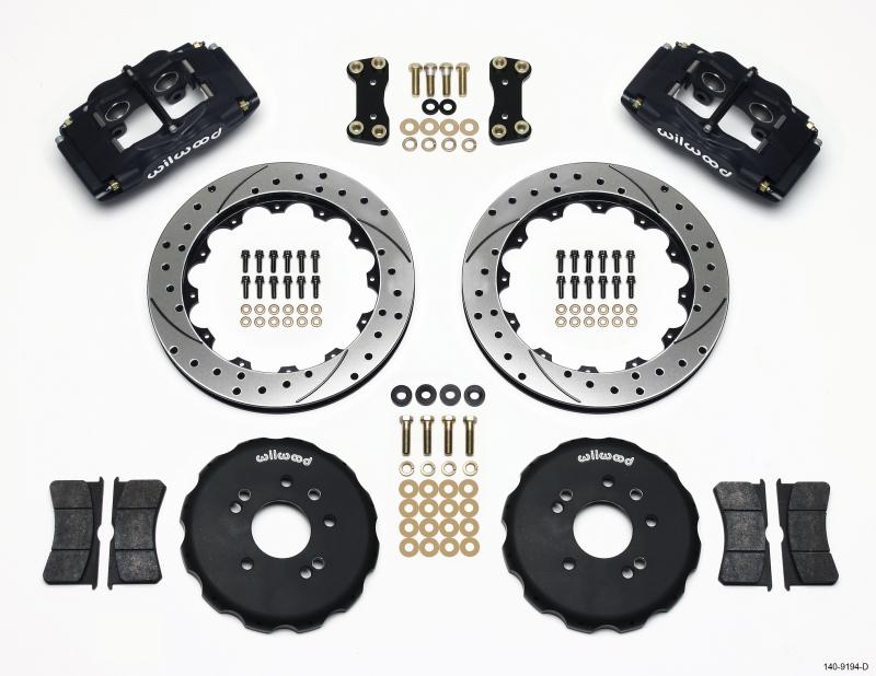 Wilwood FSLI4 Front Hat Kit 13.00in Drilled Nissan 240SX 140-9194-D Main Image