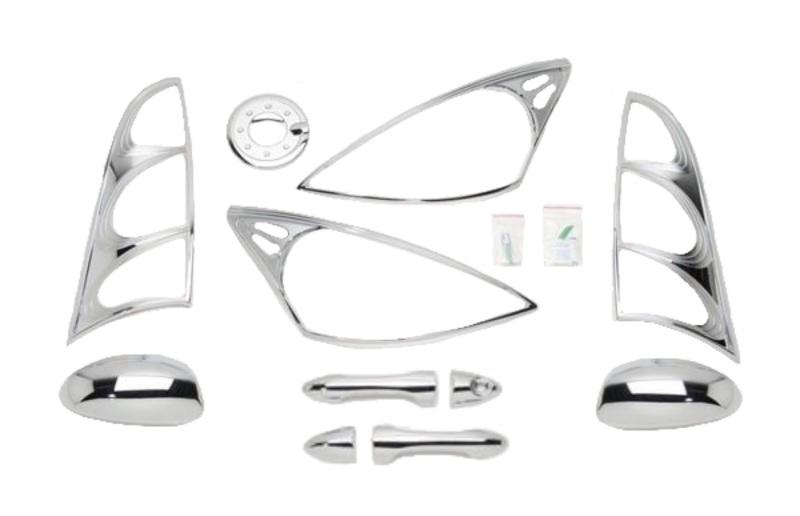 Putco 00-04 Ford Focus (2 Door) DH/MC/TL/HL/FTC Chrome Trim Accessory Kits 405069 Main Image