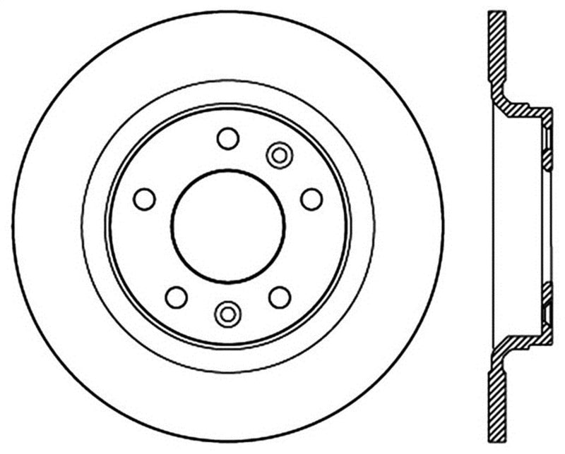 Stoptech ST Slotted Sport Brake Rotors Brakes, Rotors & Pads Brake Rotors - Slotted main image