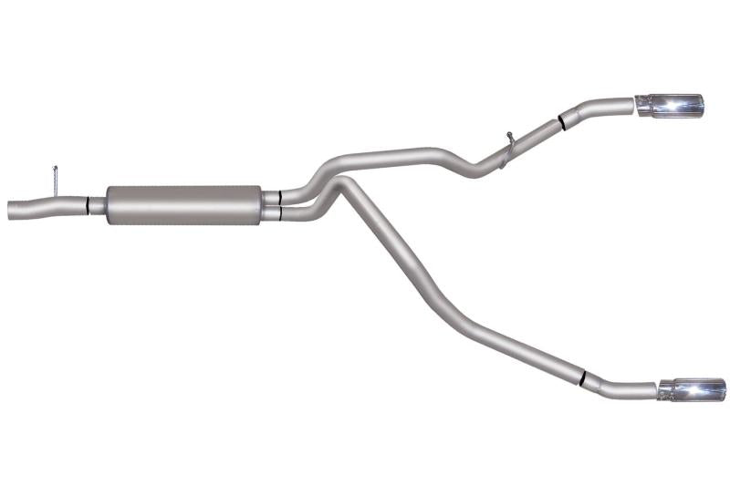 Gibson 11-16 Ford F-250 Super Duty Lariat 6.2L 2.5in Cat-Back Dual Split Exhaust - Stainless 69116 Main Image