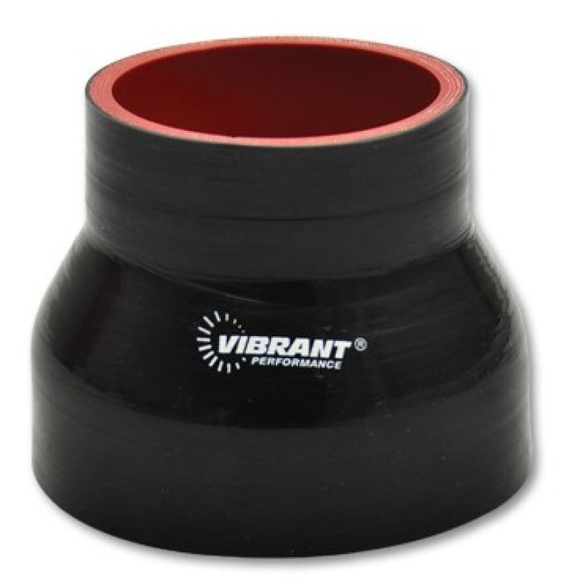 Vibrant 4 Ply Reducer Coupling .75in x .50in x 4in Long - Black 19710