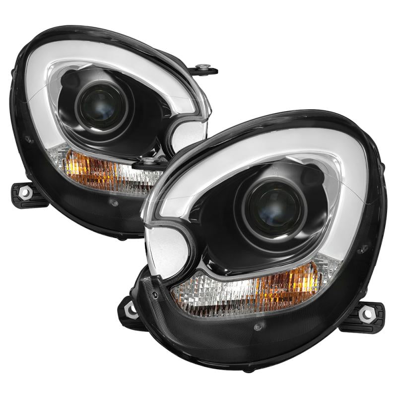 Spyder Mini Cooper Countryman 11-15 Headlights - Halogen Model Only - Black PRO-YD-MCO11-DRL-BK 5083449 Main Image