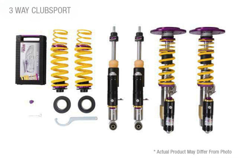 KW Porsche 911 GT2RS 991.2 With OE NoseLift Clubsport Coilover Kit 3-Way 39771280