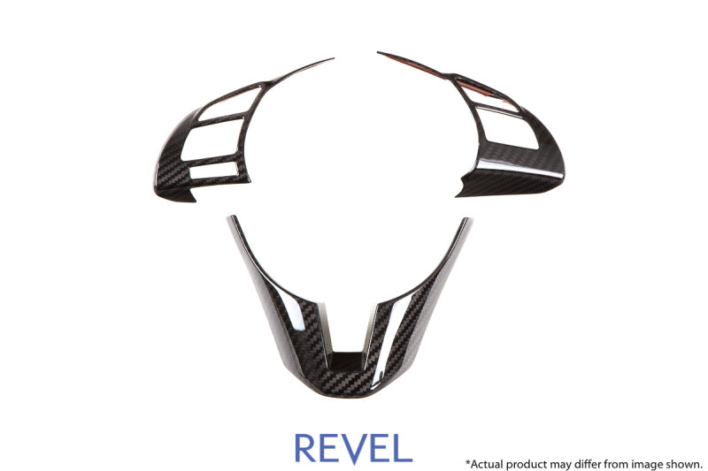 Revel GT Dry Carbon Steering Wheel Insert Covers 14-17 Mazda Mazda3 - 3 Pieces 1TR4GT0BM02