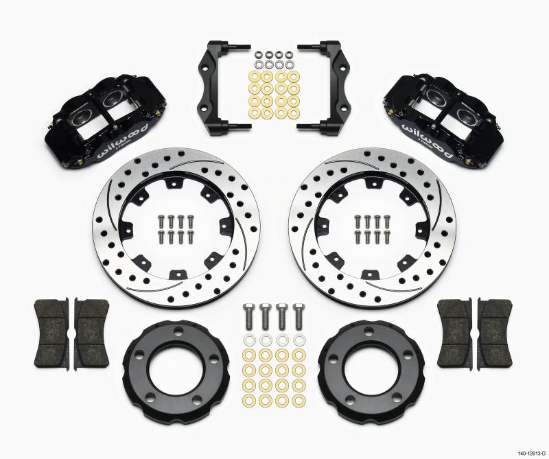 Wilwood Narrow Superlite 4R Front Kit 12.19in Drilled 82-86 Jeep CJ 140-12613-D Main Image