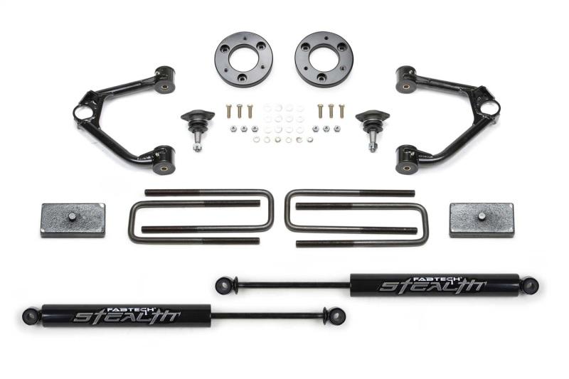 Fabtech 19-20 GM K1500 Trail Boss/AT4 4WD 1.5in Budget UCA System w/Rear Stealth Shocks K1152M Main Image