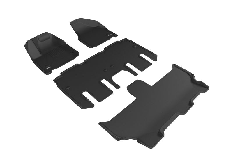 3D MAXpider 2017-2020 Chrysler Pacifica/Voyager Kagu 1st/2nd/3rd Row Floormat - Black L1CY00501509