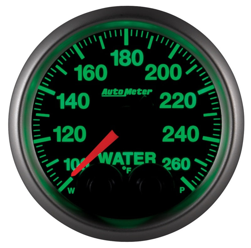 Autometer Elite Nascar 2-1/16in 100-260 Deg. F Water Temp. w/ Peak and Warn Gauge w/ Pro-Control 5654-05702