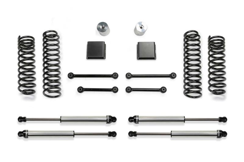 Fabtech 2020 Jeep Gladiator JT 6 Cyl 4WD 3in Sport II System w/DL 2.25 N/R Shocks K4163DL Main Image