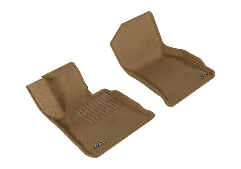 3D MAXpider 2014-2020 BMW 4 Series F32/F33/F36 Kagu 1st Row Floormat - Tan L1BM05611502 Main Image