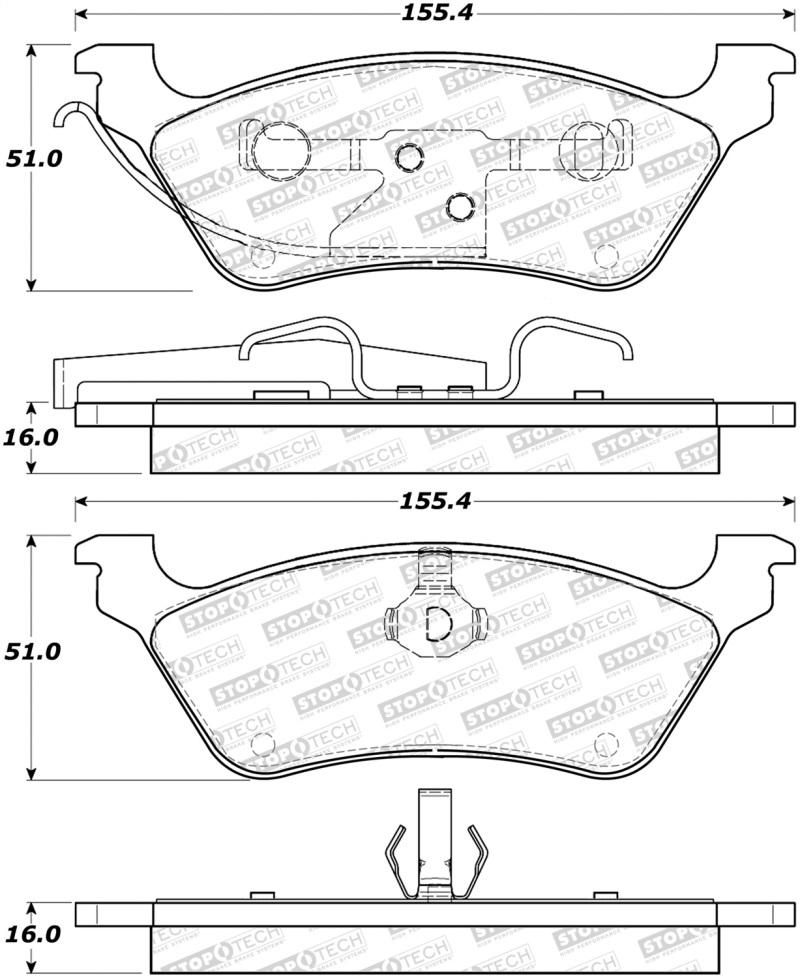 StopTech Street Brake Pads 308.08580 Main Image