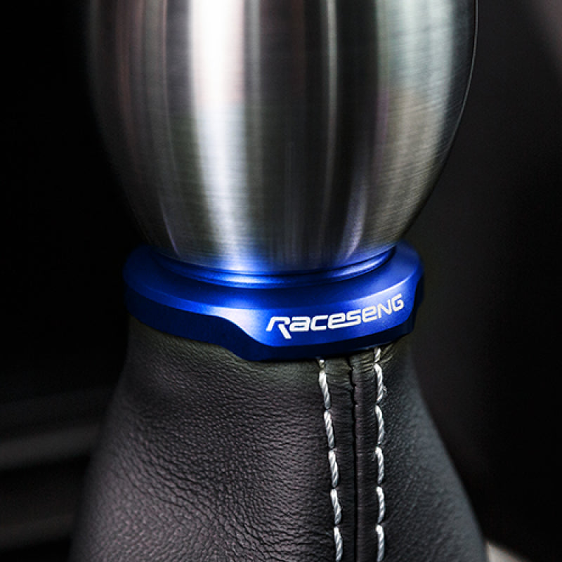 Raceseng Shift Boot Collar/Retainer (For Threaded Adapters/No Big Bore Knobs/No Rev. Lockout) - Blue 081602BL