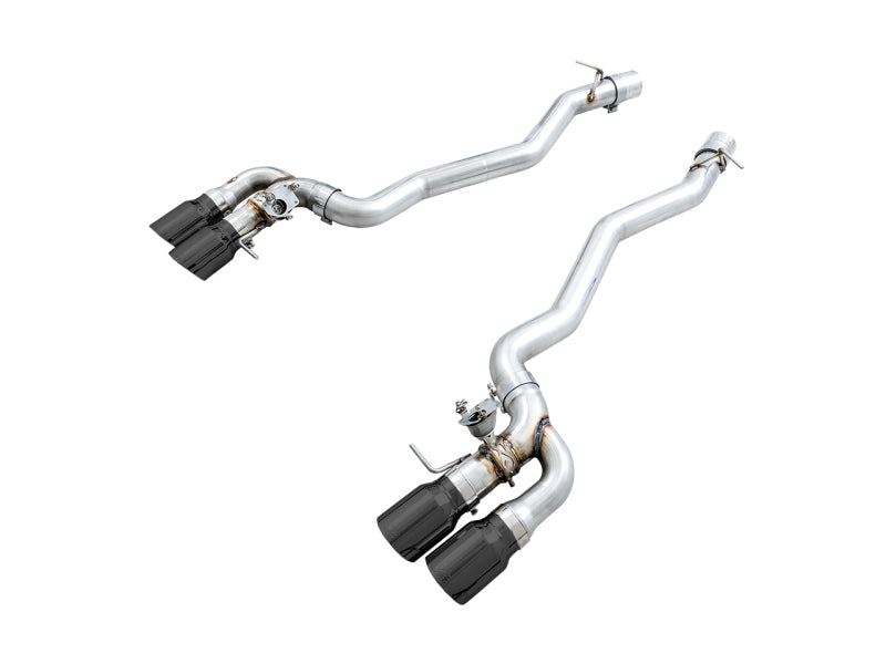 AWE Tuning 18-19 BMW M5 (F90) 4.4T AWD SwitchPath Axle-back Exhaust - Diamond Black Tips 3025-43065