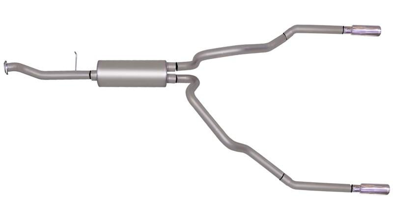 Gibson 99-05 Chevrolet Silverado 1500 Base 4.3L 2.5in Cat-Back Dual Split Exhaust - Aluminized 5548 Main Image