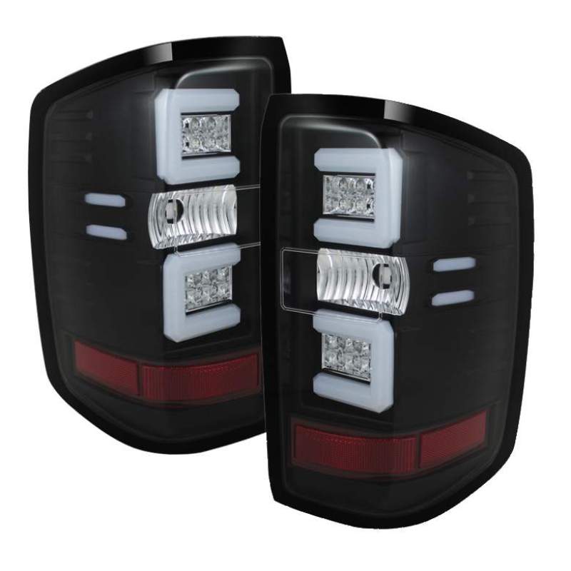 Spyder Chevy 1500 14-16 Light Bar LED Tail Lights Blk ALT-YD-CS14-LBLED-BK 5079985 Main Image